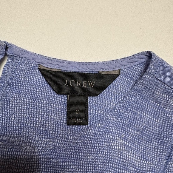 J. Crew Light Blue Tank Top,Size 2 - Picture 6 of 10
